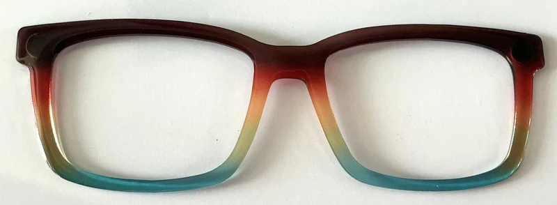Kirby Topper; red, yellow, green gradient