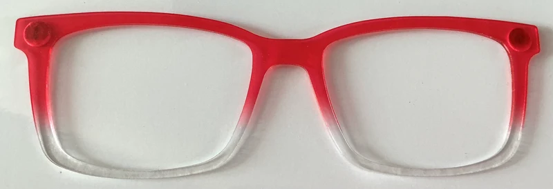 Kirby Topper; Myni,hot pink to clear gradient
