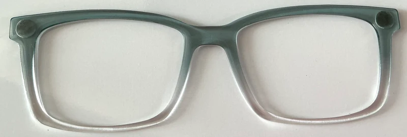 Kirby Topper; Myni, sage green to clear gradient