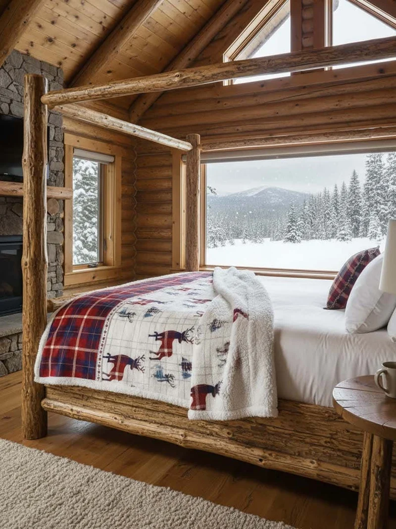 Plaid Morbidotto Light Disegno Alpino - Daunex