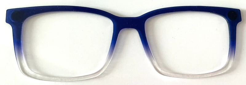 Kirby Topper; Myni, blue to clear gradient