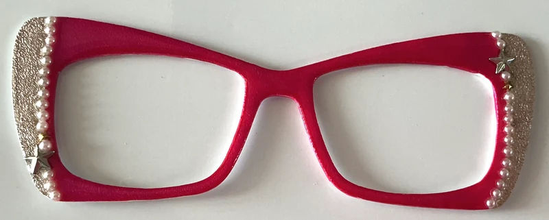 Kirby Topper; hybrid; bright pink with pearls; has imperfections