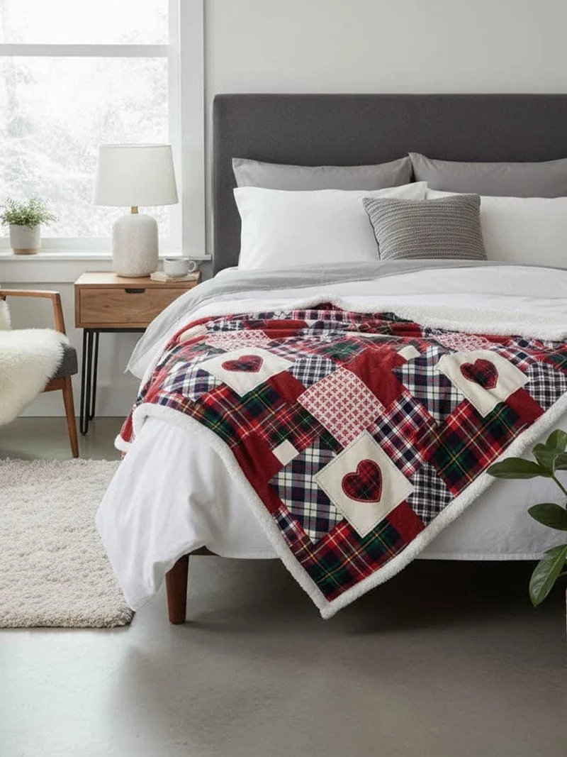 Plaid Morbidotto Light In Pile Saint Veran - Daunex