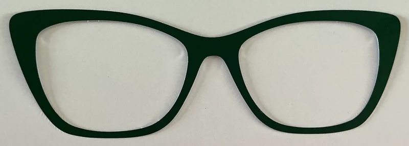 Wanda Topper; metal; forest green