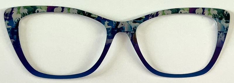 Wanda Topper; metal; horses to purple fade