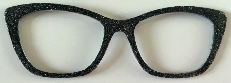 Wanda Topper; black glitter