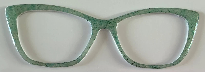 Wanda Topper; green glitter