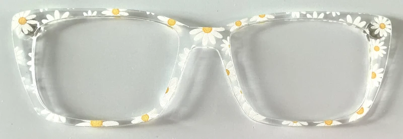 Kirby Topper; translucent; daisies