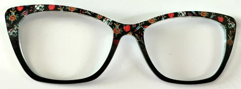 PAIR Wanda Topper; sword design/black fade