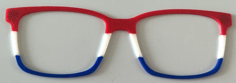 Kirby Topper; blank; red/white/blue stripe