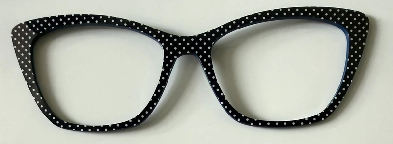 PAIR Wanda Topper; Navy pin dots