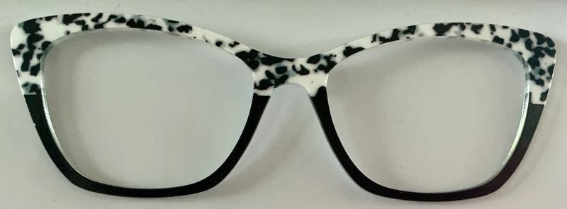 PAIR Wanda Topper; black and white tortoise split￼