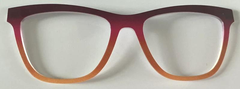 PAIR Harper Topper; plum to orange gradient