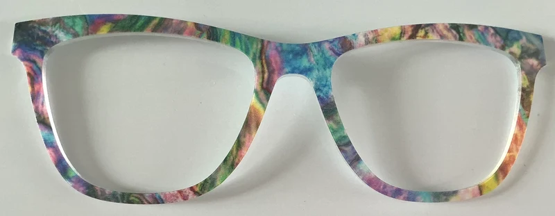 PAIR Harper Topper; multicolored marbled