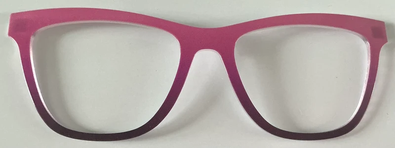 PAIR Harper Topper; light to dark pink gradient