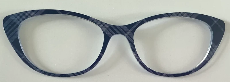 PAIR Ella Topper; dark blue plaid