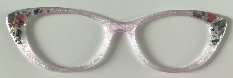 Ella Topper; pale pink with foil in corners