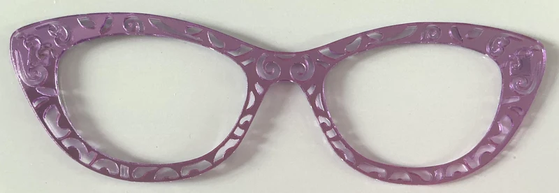 Ella Topper; purple glitter cut out