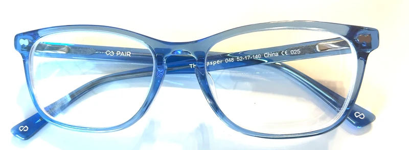 PAIR Clear Blue Casper Frame