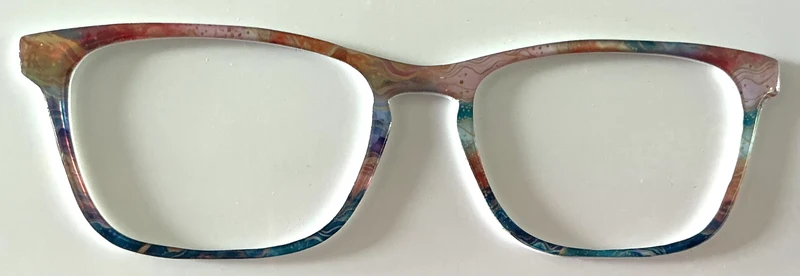 Casper Topper; multicolored swirl shine