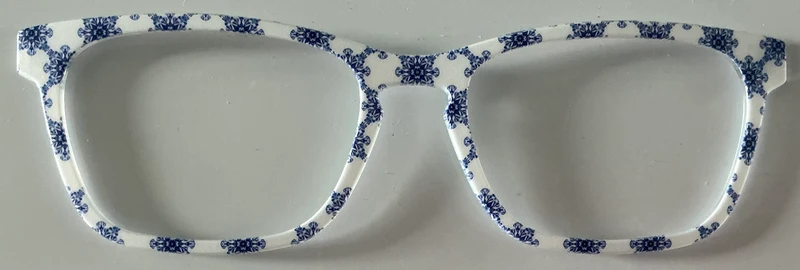 Casper Topper; blue and white pattern