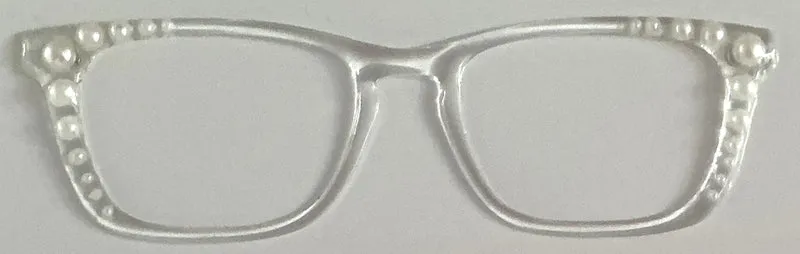 Casper Topper; Fireside Toppers; clear with pearl embellishments