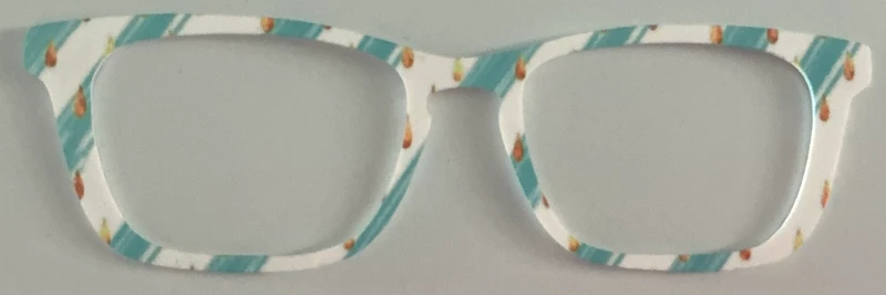 Casper Topper; white and blue diagonal stripes