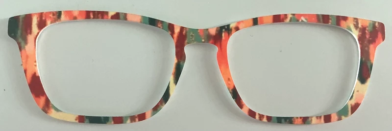 Casper Topper; green and orange vertical design