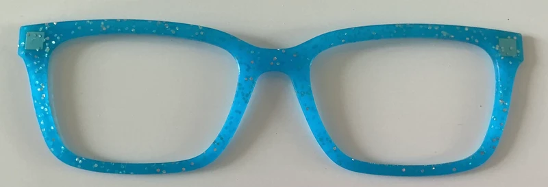 PAIR Larkin Topper; bright blue sparkle