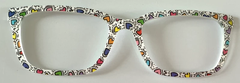 PAIR Larkin Topper; rainbow hearts 2