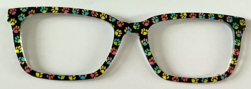 PAIR Larkin Topper; neon paw prints 2