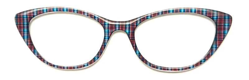 NEW Ella Topper; Framefetti; blue and red plaid
