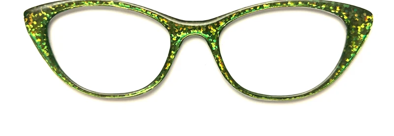 NEW Ella Topper; Framefetti; green shimmer
