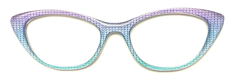 NEW Ella Topper; Framefetti; purple/blue/green sweater gradient