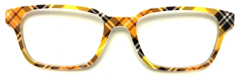 PAIR Finley Topper; yellow and black plaid