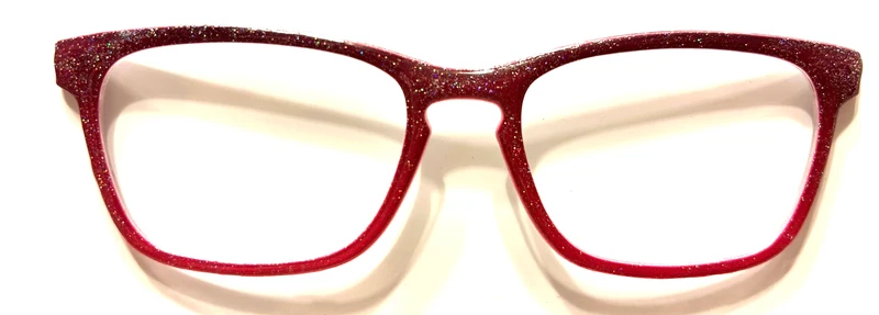 Casper Topper; red shimmer gradient