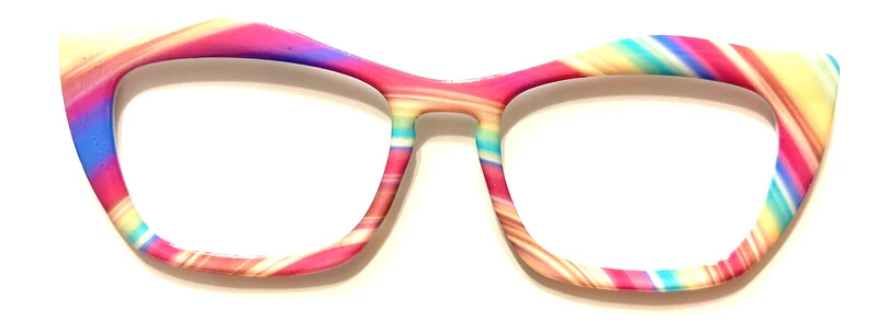 Casper Topper; Creator;pink and cream paint swirls