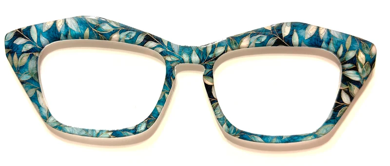 Casper Topper; hybrid; teal vines