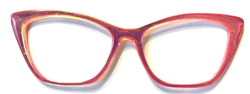 Wanda Topper; pink holographic: **with bubbles