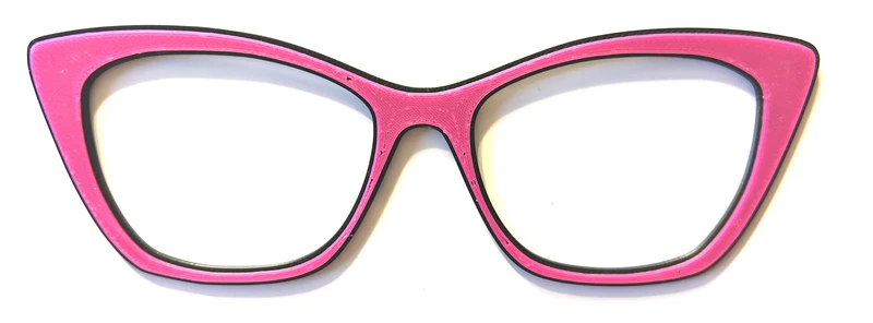 Wanda Topper; pink with black outline; has oops**