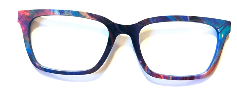 PAIR Larkin Topper; multicolored brushstrokes to black fade