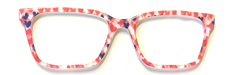 Larkin Topper; red,white,and blue hearts