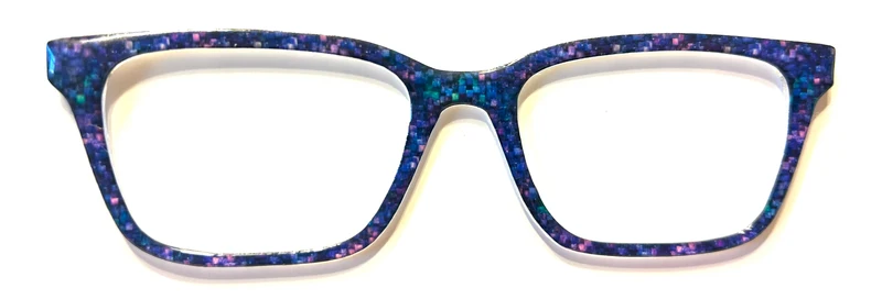 Larkin Topper; blue and black mini squares