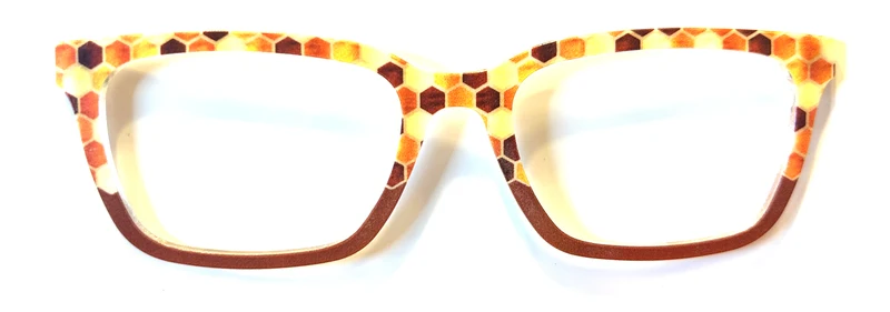 PAIR Larkin Topper; golden hexagons to brown split