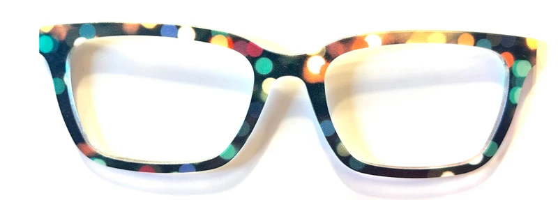 PAIR Larkin Topper; bokeh dots