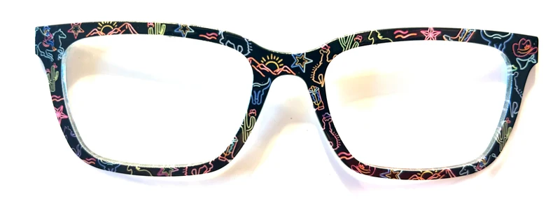 PAIR Larkin Topper; neon cowboy theme