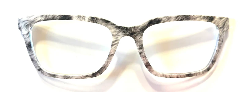 PAIR Larkin Topper; gray animal fur