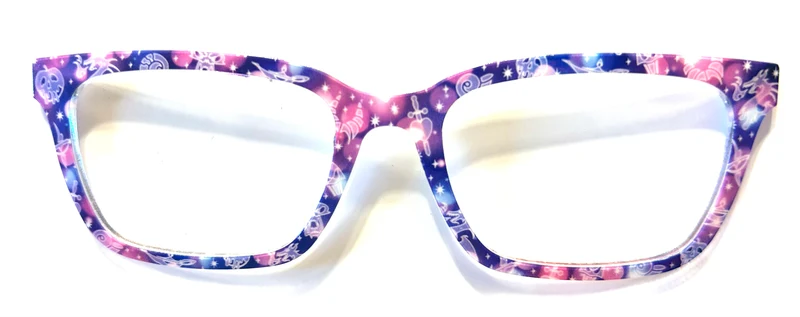 PAIR Larkin Topper; misc designs on pink and purple night sky