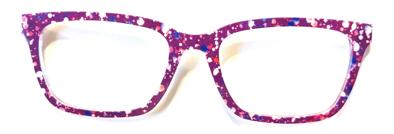 PAIR Larkin Topper; purple paint splatter