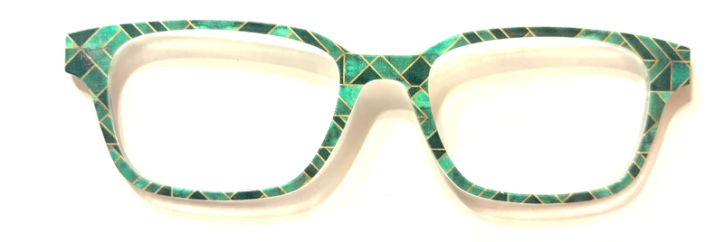 PAIR Finley Topper; green geometric